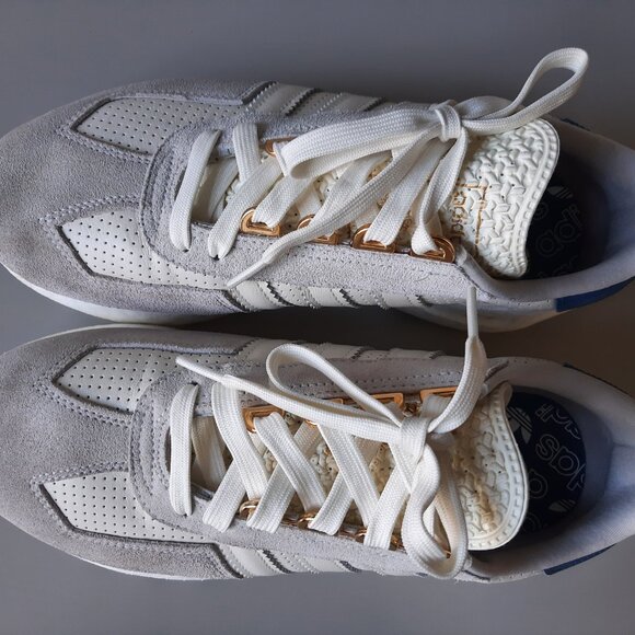 adidas White and Blue Women's Sneakers - Picture 5 of 11